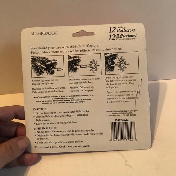 Vintage Noma Clear Plastic Atomic Christmas Light Cover Reflectors 12 per pack - Picture 3 of 6